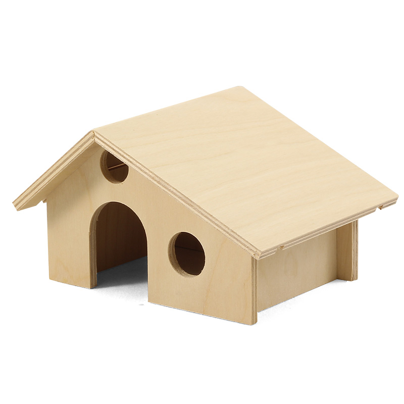 Домик для мелких животных деревянный - 16,5см