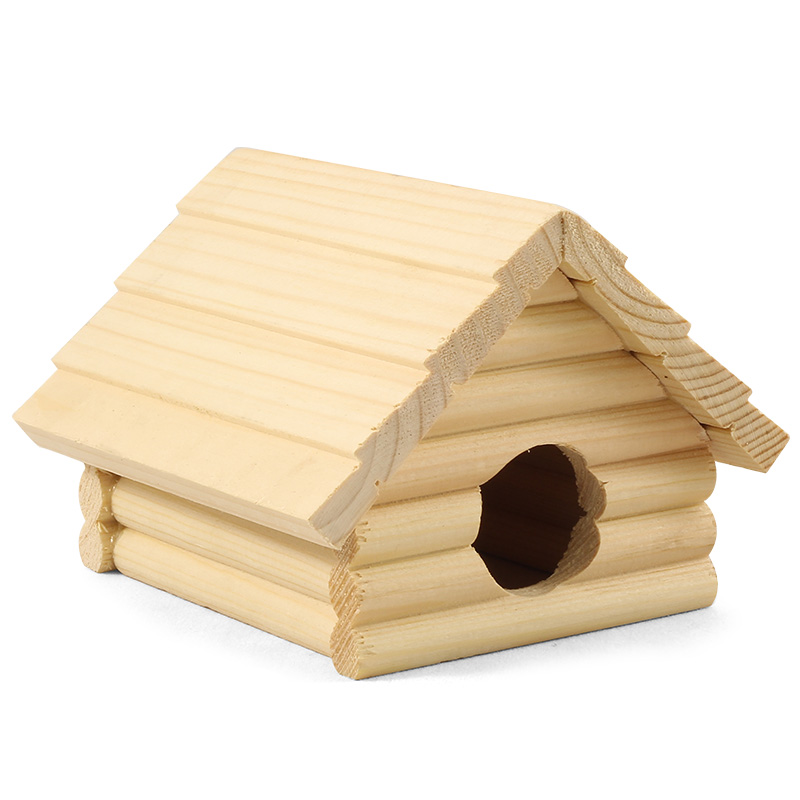 Домик для мелких животных деревянный - 13см